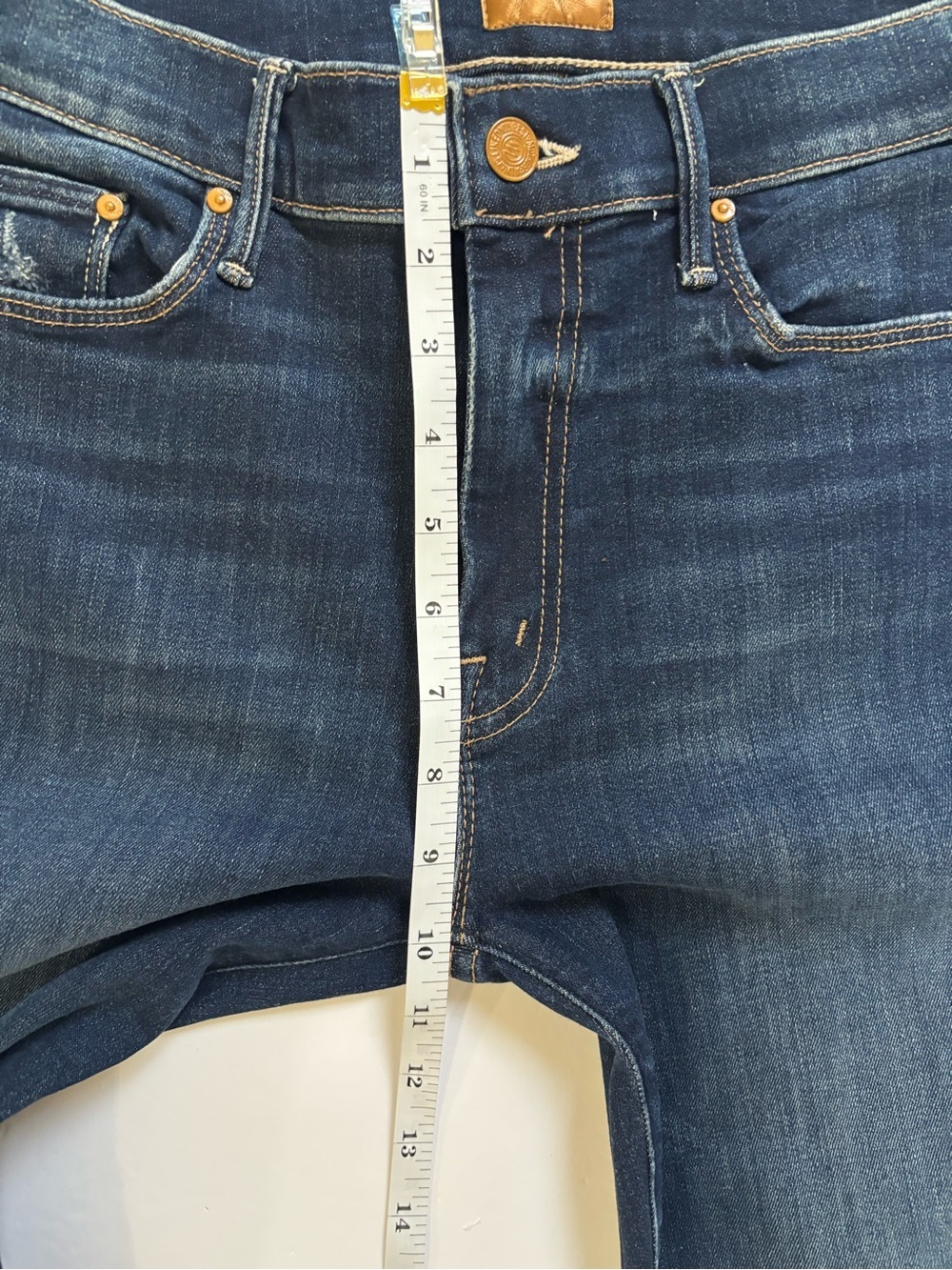 MOTHER The Weekender Fray Jeans Teaming Up High Rise Crop Flare Size 29 - Picture 10 of 15